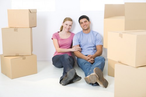 Removal team working on a residential move in Tufnell Park