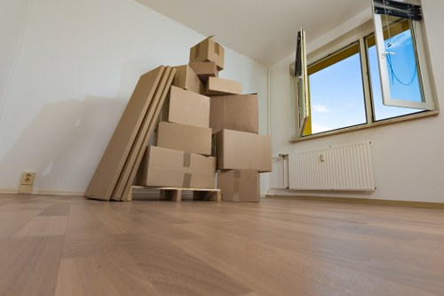 Packing and handling office equipment during a local relocation